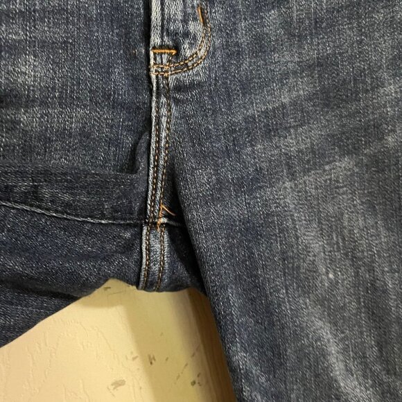 Abercrombie & Fitch Womens Dark Raw Hem Harper Low Rise Ankle Skinny Jeans 25/0 - Picture 7 of 8